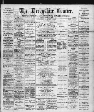 cover page of Derbyshire Courier published on April 1, 1893
