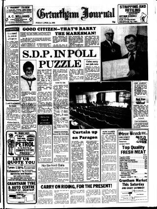 cover page of Grantham Journal published on April 1, 1983