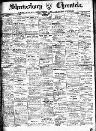 cover page of Shrewsbury Chronicle published on April 1, 1910