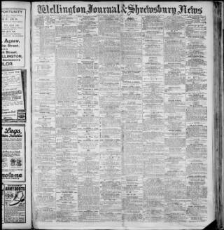 cover page of Wellington Journal published on May 22, 1920