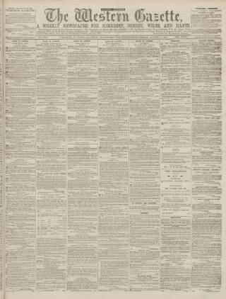 cover page of Western Gazette published on August 2, 1889
