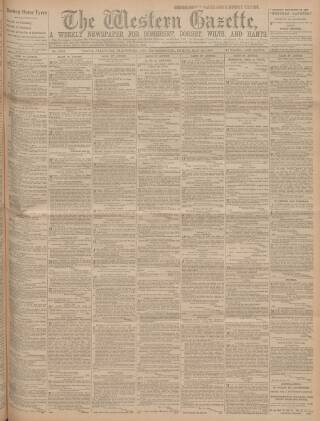 cover page of Western Gazette published on May 22, 1903