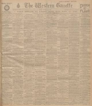 cover page of Western Gazette published on November 2, 1923