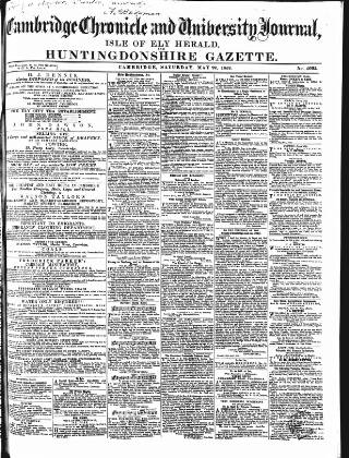 cover page of Cambridge Chronicle and Journal published on May 22, 1852