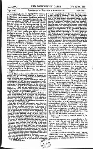 cover page of County Courts Chronicle published on August 2, 1886