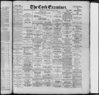 cover page of Cork Examiner published on August 2, 1894