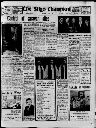 cover page of Sligo Champion published on April 1, 1961