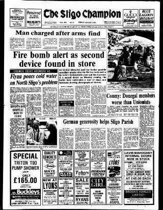 cover page of Sligo Champion published on August 2, 1991