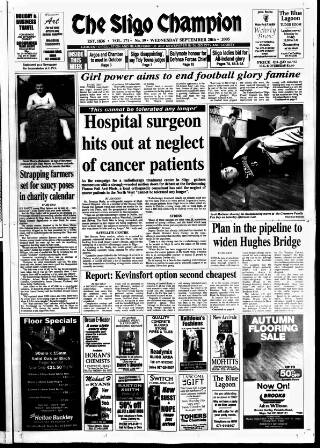 cover page of Sligo Champion published on September 28, 2005