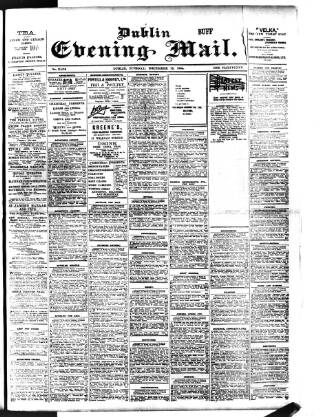 cover page of Dublin Evening Mail published on December 13, 1904