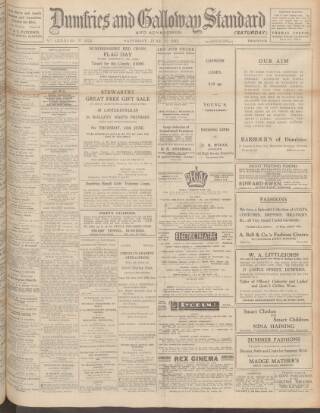 cover page of Dumfries and Galloway Standard published on June 13, 1942