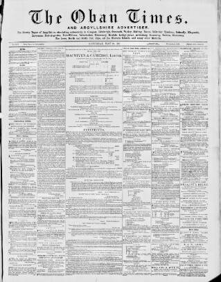 cover page of Oban Times and Argyllshire Advertiser published on May 22, 1897