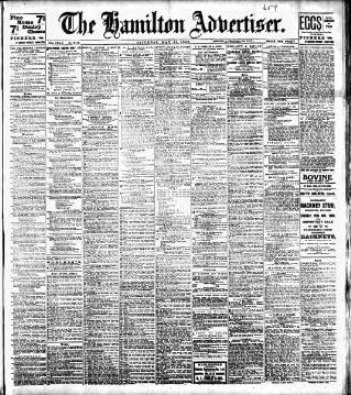 cover page of Hamilton Advertiser published on May 22, 1909