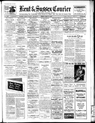 cover page of Kent & Sussex Courier published on June 13, 1941