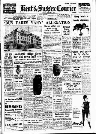 cover page of Kent & Sussex Courier published on August 2, 1963