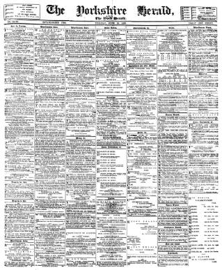 cover page of York Herald published on June 13, 1893