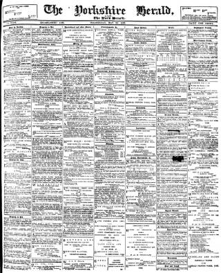 cover page of York Herald published on May 22, 1895