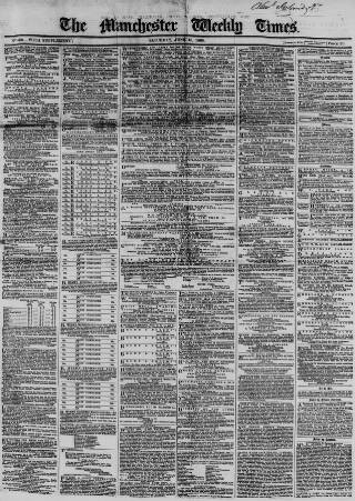 cover page of Manchester Times published on June 13, 1868