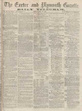 cover page of Exeter and Plymouth Gazette Daily Telegrams published on May 22, 1876