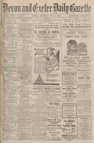 cover page of Exeter and Plymouth Gazette published on May 22, 1930