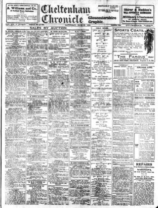cover page of Cheltenham Chronicle published on May 22, 1920