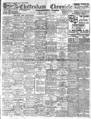 cover page of Cheltenham Chronicle published on June 13, 1925