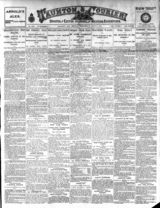 cover page of Taunton Courier and Western Advertiser published on April 1, 1925