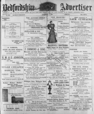 cover page of Luton Times and Advertiser published on November 2, 1894