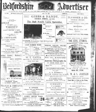 cover page of Luton Times and Advertiser published on May 22, 1896