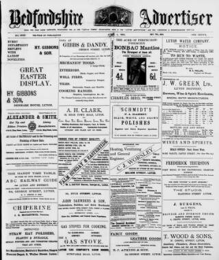 cover page of Luton Times and Advertiser published on April 1, 1904