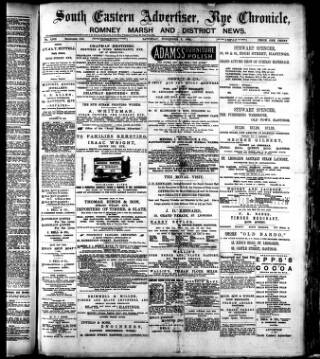 cover page of South Eastern Advertiser published on November 2, 1895