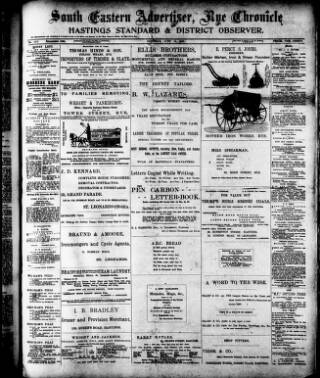 cover page of South Eastern Advertiser published on June 13, 1903