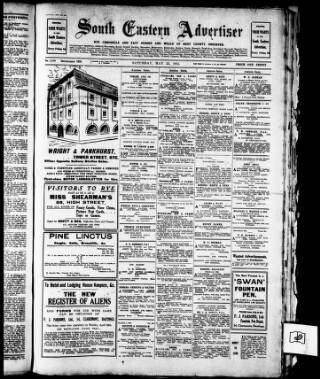 cover page of South Eastern Advertiser published on May 22, 1915