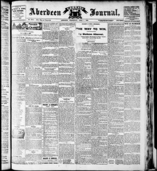 cover page of Aberdeen Weekly Journal published on April 1, 1908