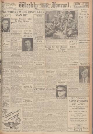 cover page of Aberdeen Weekly Journal published on November 2, 1944