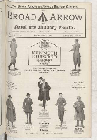 cover page of Broad Arrow published on May 22, 1914