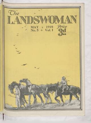 cover page of Landswoman published on May 1, 1918