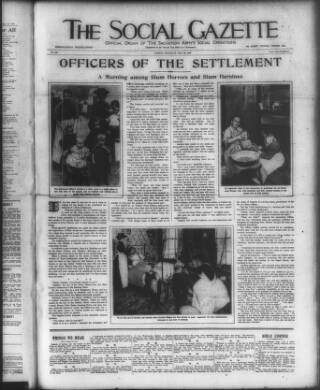 cover page of Social Gazette published on May 22, 1909