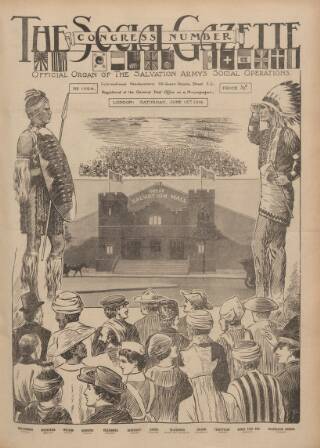 cover page of Social Gazette published on June 13, 1914