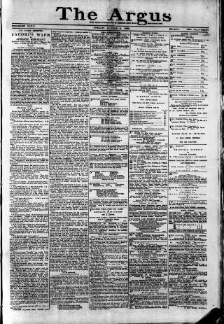 cover page of Brighton Argus published on August 2, 1889