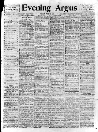 cover page of Brighton Argus published on June 13, 1899