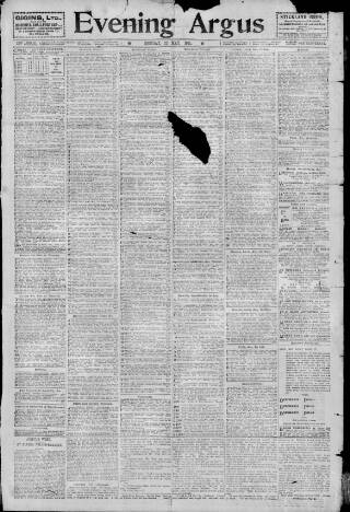 cover page of Brighton Argus published on May 22, 1911