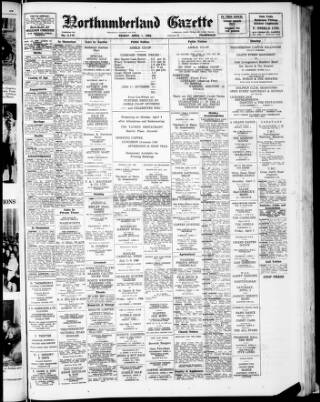 cover page of Alnwick Mercury published on April 1, 1966