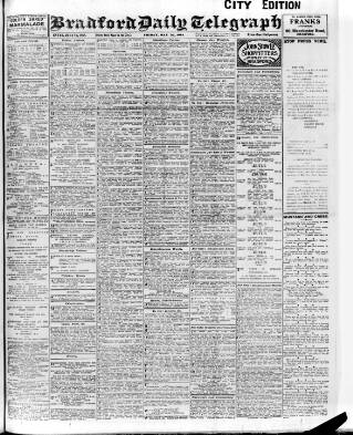 cover page of Bradford Daily Telegraph published on May 22, 1914
