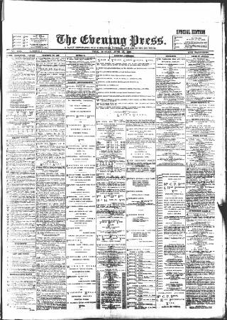 cover page of Yorkshire Evening Press published on June 13, 1898