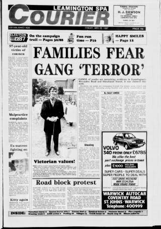 cover page of Leamington Spa Courier published on May 22, 1987