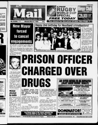 cover page of Hartlepool Northern Daily Mail published on May 22, 1995