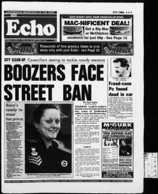cover page of Sunderland Daily Echo and Shipping Gazette published on April 1, 1996