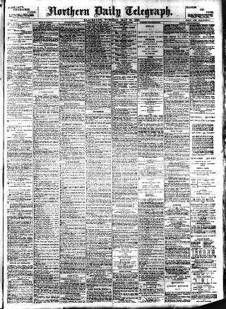 cover page of Northern Daily Telegraph published on May 22, 1900