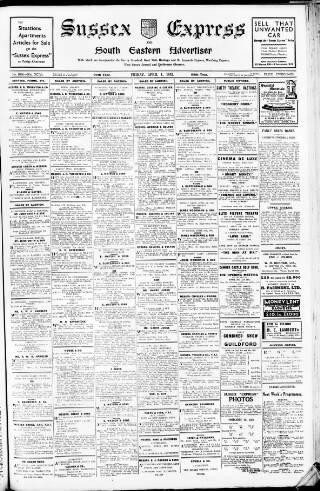 cover page of Sussex Express published on April 1, 1932